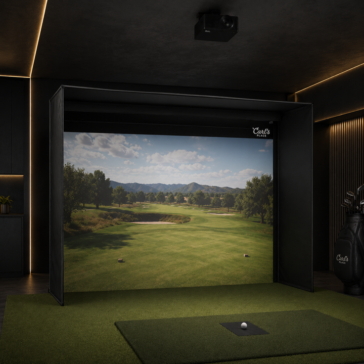 Carl's Place C-Series DIY Golf Simulator Enclosure Kit with Impact Screen